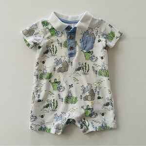 Gymboree 3-6 Months Baby Boy Easter Romper Peter Rabbit Spring